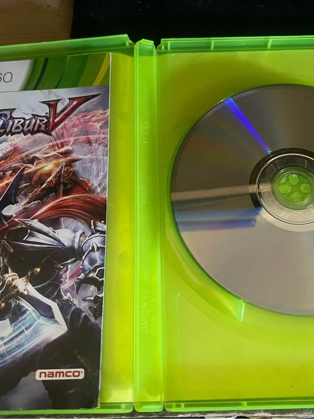 Microsoft Xbox 360 Soul Calibur V - Green Case, Multicolor Art